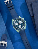 Curved Vertech Rubber Strap - Blue - OM Luxury