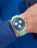 Curved Vertech Rubber Strap - Mint - OM Luxury