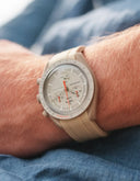 Curved Rubber Strap - Beige - OM Luxury