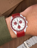 Curved Rubber Strap - Burgundy - OM Luxury