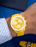Curved Rubber Strap - Yellow - OM Luxury