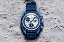 Mission to the SUPER BLUE MOONPHASE - VELCRO© Strap - OM Luxury